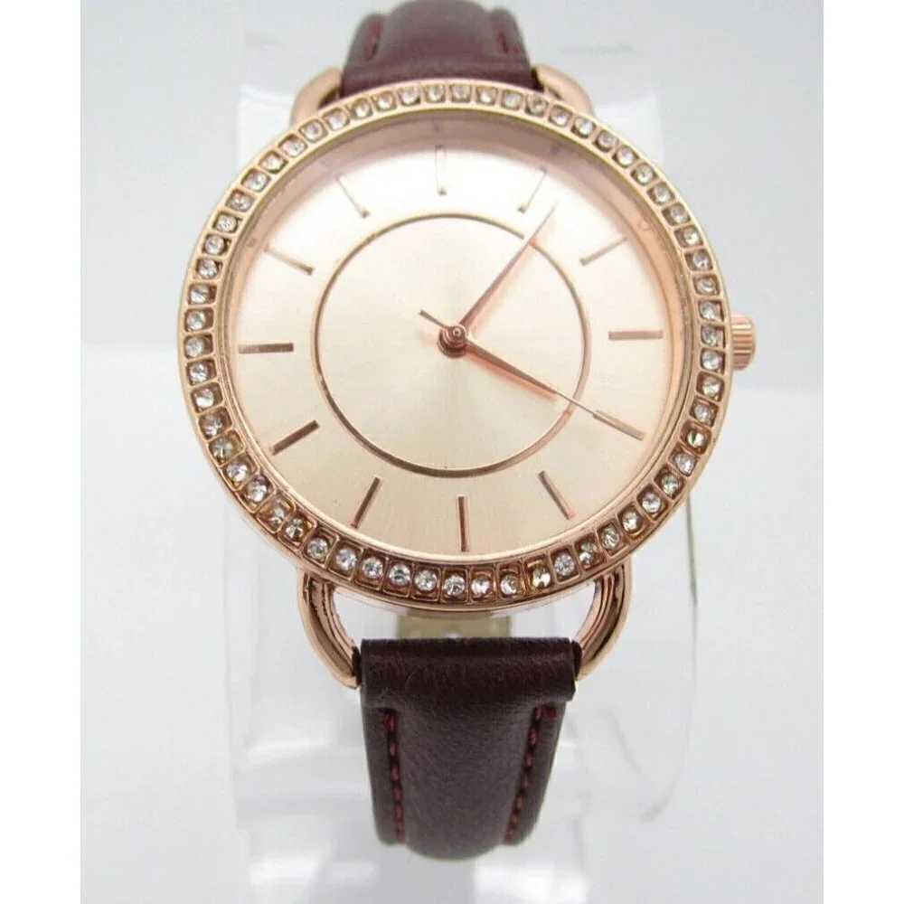 Women's Jessica Carlyle Quartz Analog 34mm Dial Causal Round Watch (E255)